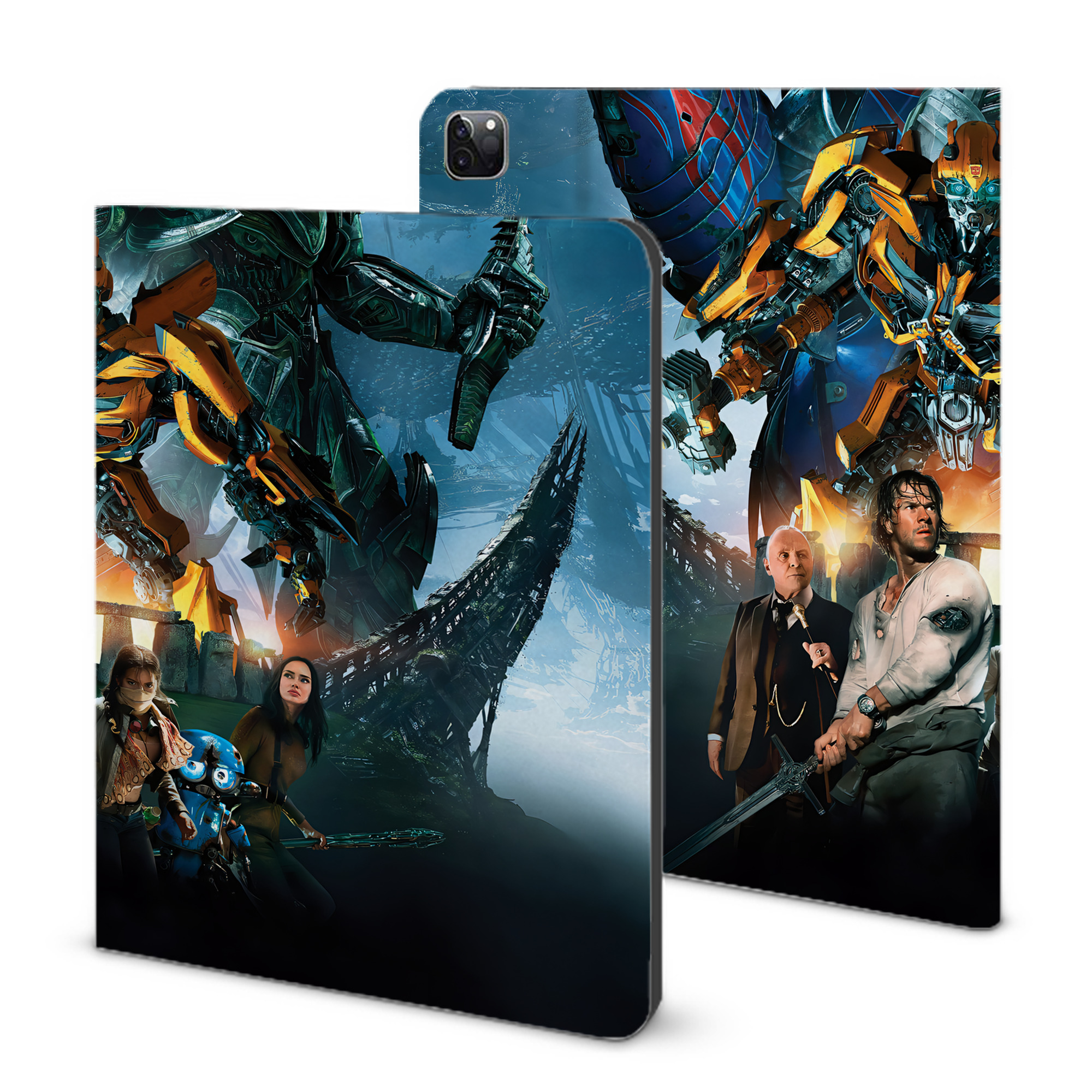 （画像用） Transformers トランスフォーマー IPad ケース ブック型 PUレザー TPU 耐衝撃 軽量 薄型 ペン収納なし 全面保護 IPad 各モデル対応